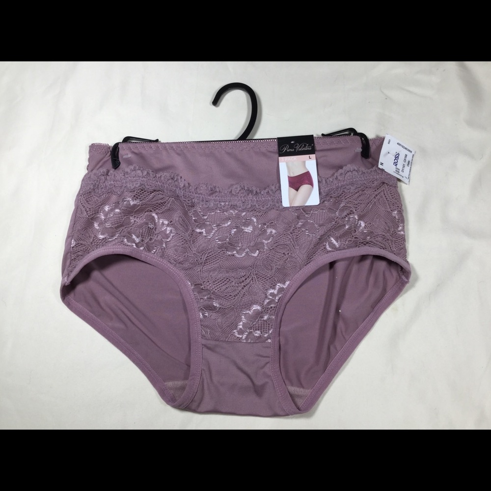 Prima Valentina Satin & Lace Panty NWT - L